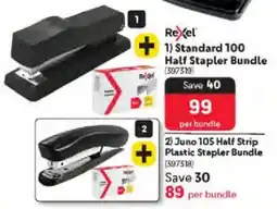 Makro Rexel Standard 100 Half Stapler Bundle offer