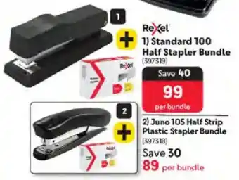 Makro Rexel Standard 100 Half Stapler Bundle offer