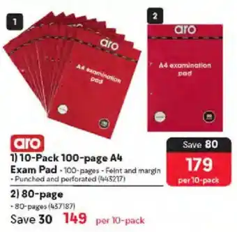 Makro Aro 100-page A4 Exam Pad offer