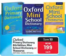 Makro Oxford Primary Dictionary 6th Edition, Mini School Dictionary or Thesaurus offer
