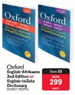 Makro Oxford English-Afrikaans 2nd Edition or English-isiZulu Dictionary offer