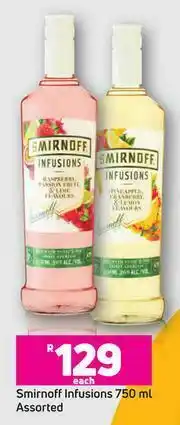 Game Smirnoff Infusions Assorted-750ml Each offer