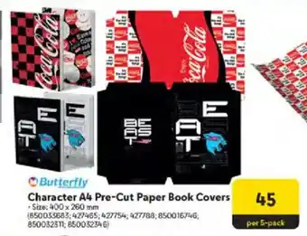 Makro Butterfly Character A4 Pre-Cut Paper Book Covers offer