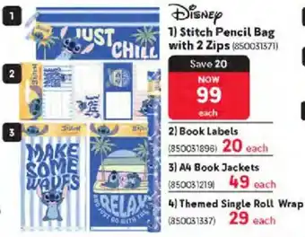 Makro Disney Stitch Pencil Bag with 2 Zips offer