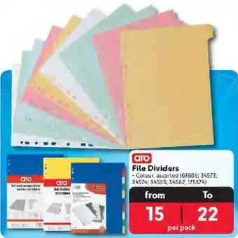 Makro Aro File Dividers offer
