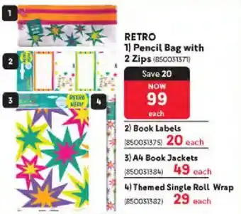 Makro RETRO Pencil Bag with 2 Zips offer