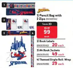 Makro Spider-man Pencil Bag with 2 Zips offer
