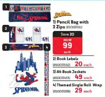 Makro Spider-man Pencil Bag with 2 Zips offer