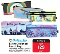 Makro Butterfly Designed Pencil Bags offer