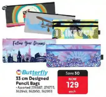 Makro Butterfly Designed Pencil Bags offer