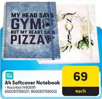 Makro Pen Gear A4 Softcover Notebook offer