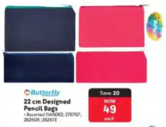 Makro Butterfly Designed Pencil Bags offer