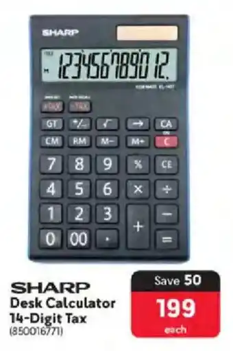 Makro SHARP Desk Calculator 14-Digit Tax offer
