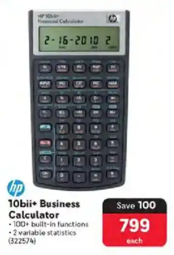 Makro HP 10bii+ Business Calculator offer
