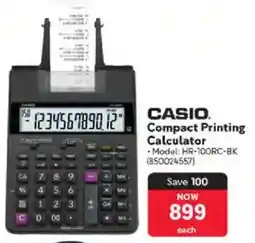 Makro CASIO Compact Printing Calculator offer