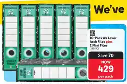 Makro A4 Lever Arch Files plus 2 Mini Files offer