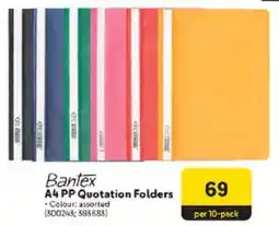 Makro Bantex A4 PP Quotation Folders offer