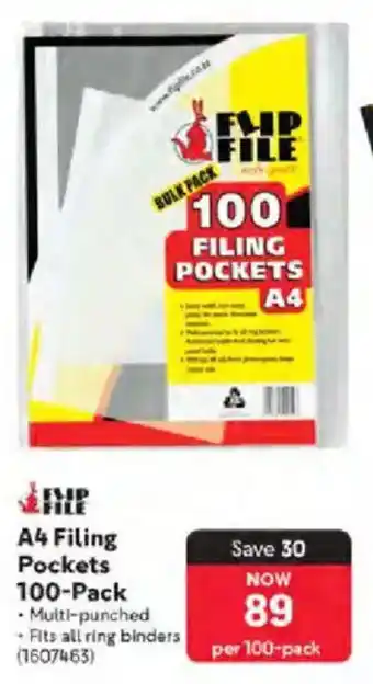Makro Flip File A4 Filing Pockets offer