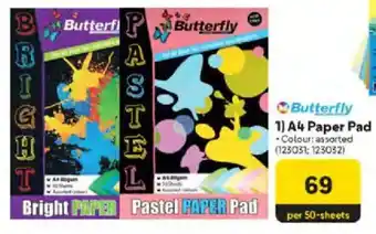 Makro Butterfly A4 Paper Pad offer