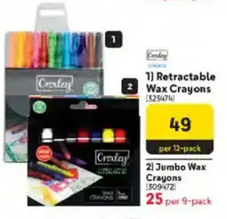 Makro Croxley Retractable Wax Crayons offer