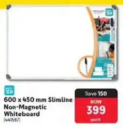 Makro Pen Gear Slimline Non-Magnetic Whiteboard offer