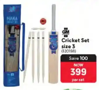 Makro GM Cricket Set size 3 offer