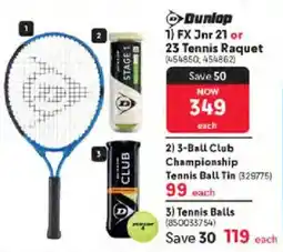 Makro Dunlop FX Jnr 21 or 23 Tennis Raquet offer