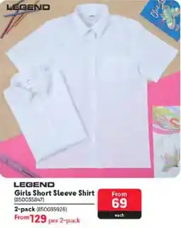 Makro Legend Girls Short Sleeve Shirt offer