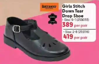 Makro Buccaneer Girls Stitch Down Tear Drop Shoe offer
