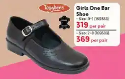 Makro Toughees Girls One Bar Shoe offer