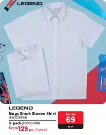 Makro Legend Boys Short Sleeve Shirt offer