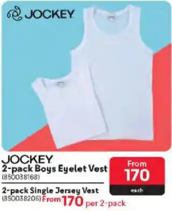 Makro JOCKEY Boys Eyelet Vest offer