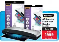Makro Fellowes A3 Spectra Laminator Bundle offer