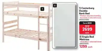 Makro Canterbury Double Bunk Bed offer