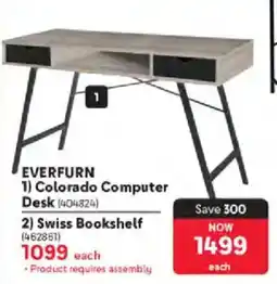 Makro EVERFURN Colorado Computer Desk offer
