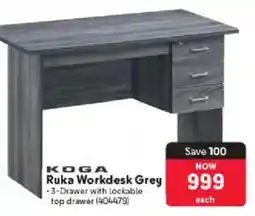 Makro KOGA Ruka Workdesk Grey offer