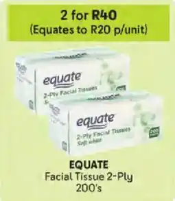 Makro EQUATE Facial Tissue 2-Ply offer