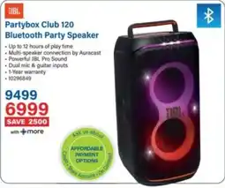 Incredible Connection JBL Partybox Club 120 Bluetooth Party Speaker offer