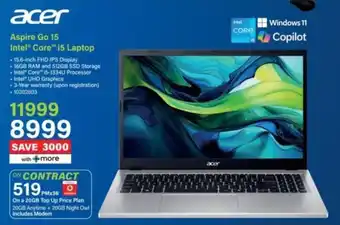 Incredible Connection Acer Aspire Go 15 Intel Core i5 Laptop offer