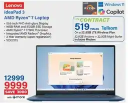Incredible Connection Lenovo IdeaPad 3 AMD Ryzen 7 Laptop offer