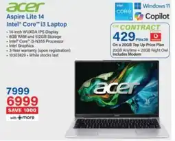 Incredible Connection Acer Aspire Lite 14 Intel Core i3 Laptop offer