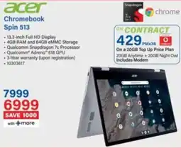 Incredible Connection Acer Chromebook Spin 513 offer