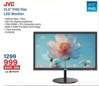 Incredible Connection JVC 21.5" FHD Flat LED Monitor offer