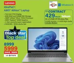 Incredible Connection Lenovo IdeaPad 1 AMD Athlon Laptop offer
