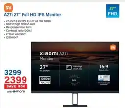 Incredible Connection Xiaomi A27i 27″ Full HD IPS Monitor offer