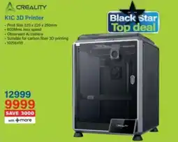 Incredible Connection Creality K1C 3D Printer offer