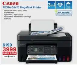 Incredible Connection Canon PIXMA G4470 MegaTank Printer offer