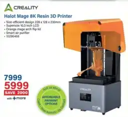 Incredible Connection CREALITY Halot Mage 8K Resin 3D Printer offer