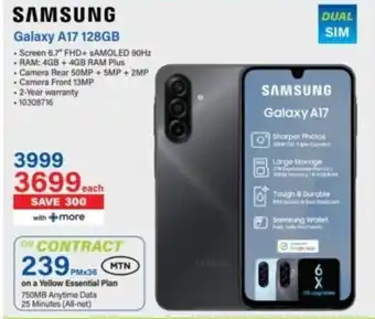Incredible Connection SAMSUNG Galaxy A17 128GB offer