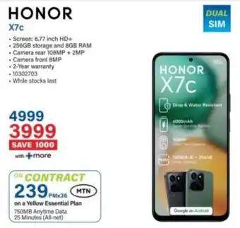 Incredible Connection Honor X7c offer
